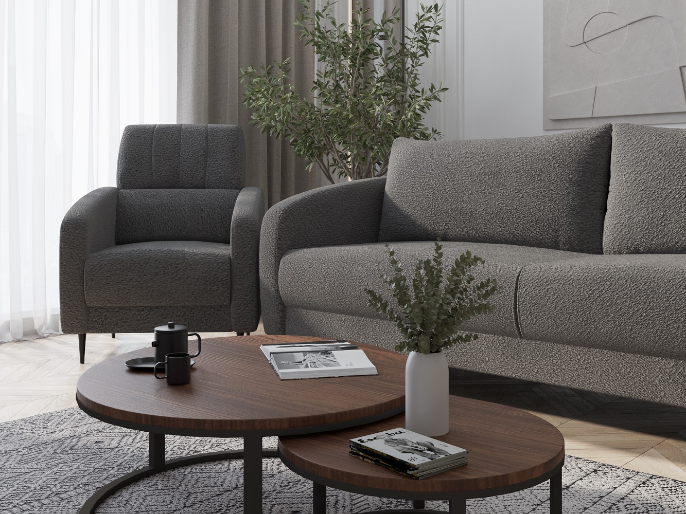 Кресло Стелла (Серый)