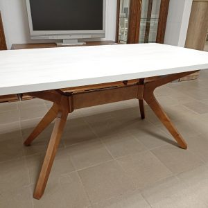 Стол раздвижной Вегас-2 (Выбеленное дерево, орех)