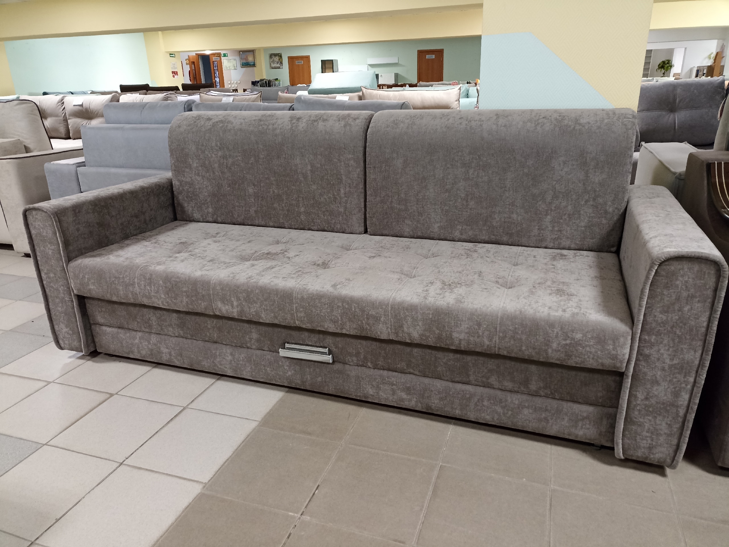 Диван прямой Норма-04 на металлокаркасе (Альфа)