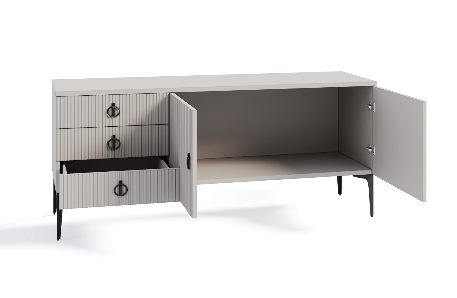 Тумба ТВ Стелла (ярко серый)