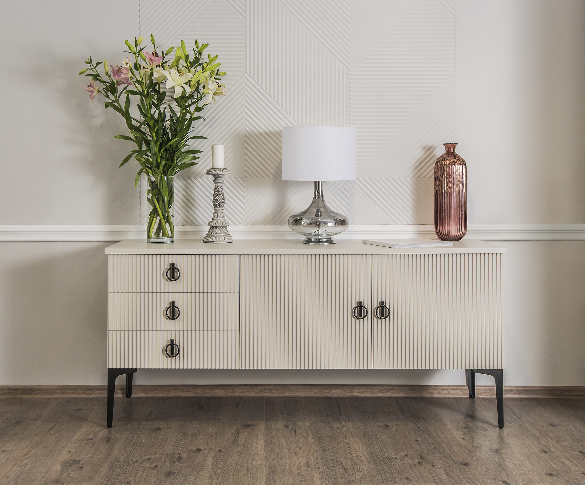 Тумба ТВ Стелла (ярко серый)