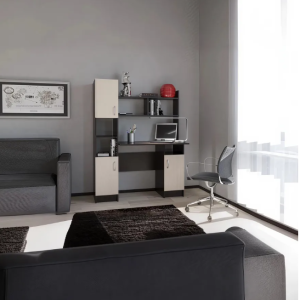 Стол письменно-компьютерный ПКС-6 (Дуб венге цаво/Дуб белфорт)