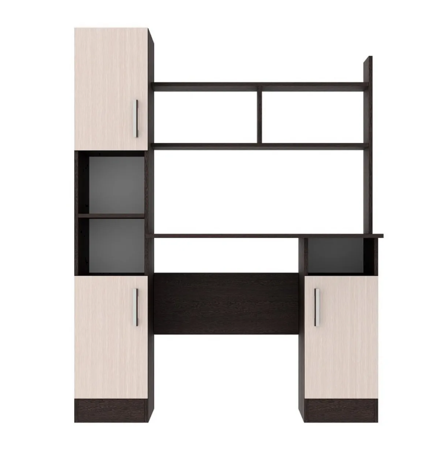 Стол письменно-компьютерный ПКС-6 (Дуб венге цаво/Дуб белфорт)