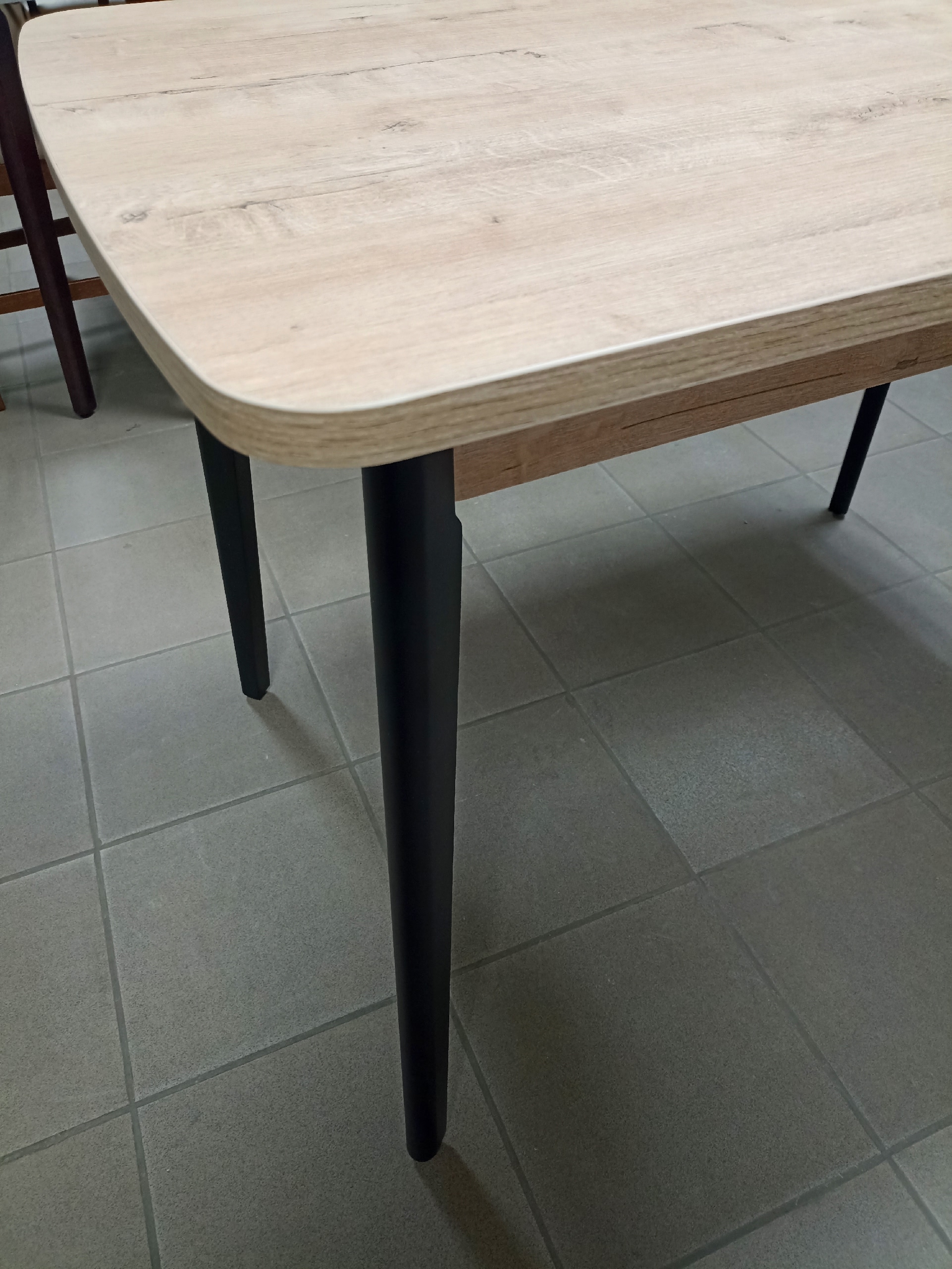 Стол раздвижной Верона (Дуб ирландский, черный)