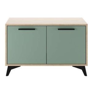 Тумба 800 2С Ева (Дуб экспресив песочный/ Муссон)