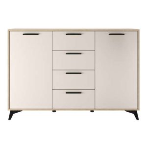 Комод 1360 2С4Я Ева (Дуб экспресив песочный/ Сатин)