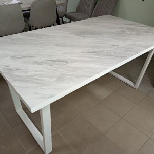 Стол раздвижной Берген (HPL) XL (Лавант/Белый)