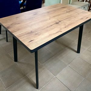 Стол раздвижной Лэнд-R (Веллингтон/Черный)