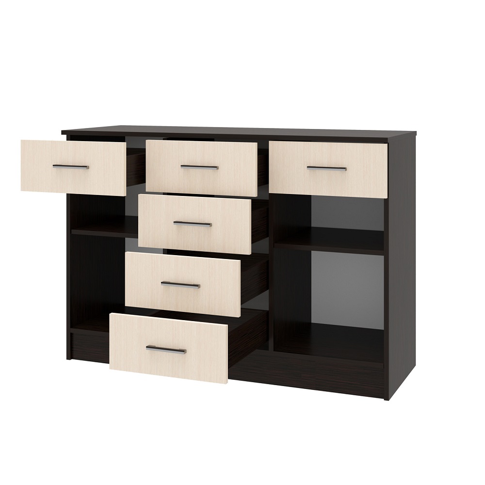 Комод 1200 2Д София (Дуб венге цаво/Дуб белфорт)