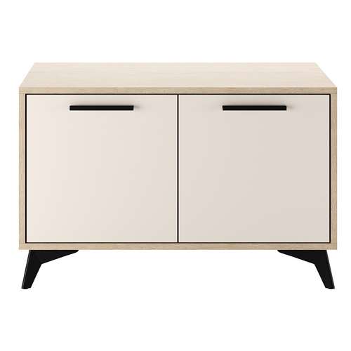 Тумба 800 2С Ева (Дуб Экспрессив песочный/ Сатин)