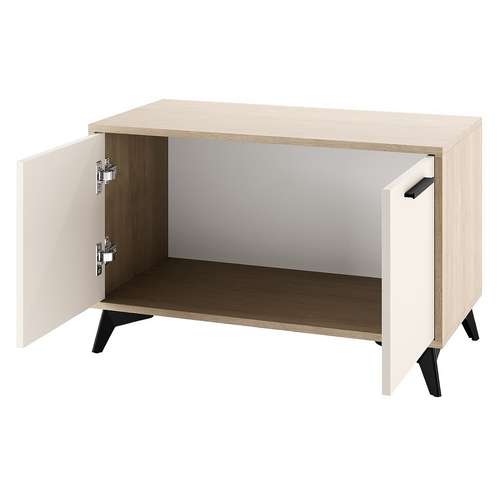 Тумба 800 2С Ева (Дуб Экспрессив песочный/ Сатин)