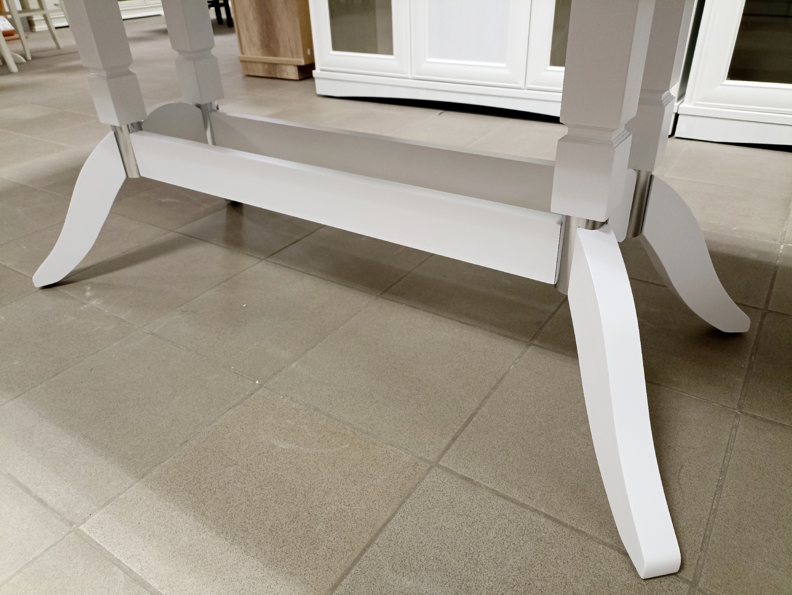 Стол раздвижной Юлия-2 (Дуб эльза, белый)