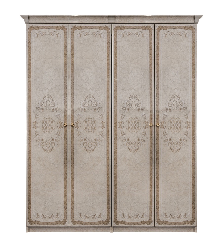 Шкаф 4-х дверный без зеркал (2+2) Патрисия Люкс