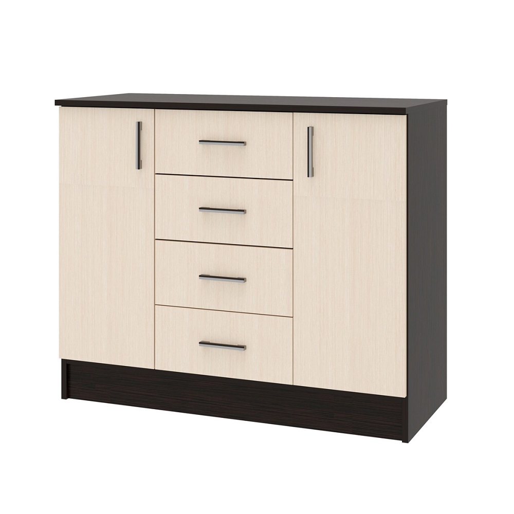 Комод 1000 2Д София (Дуб венге цаво/Дуб белфорт)