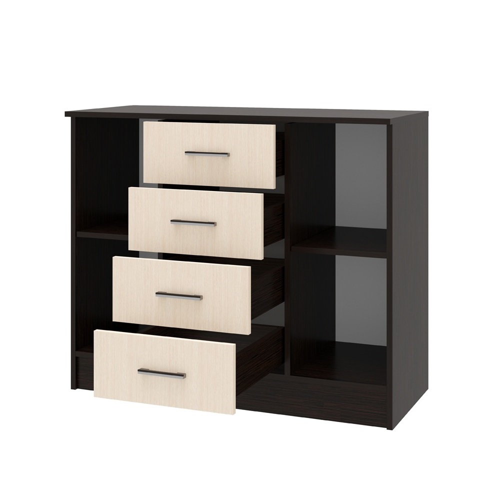 Комод 1000 2Д София (Дуб венге цаво/Дуб белфорт)