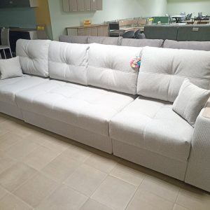 Диван Остин Д1/Д2/Д1 НПБ 1В 2 категория (Tweed silver, Бук)