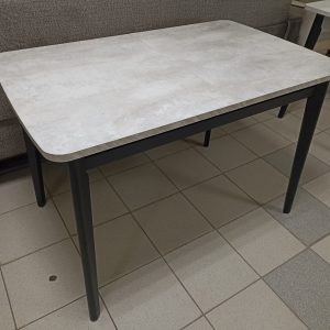 Стол раздвижной Рим (Цемент, черный)